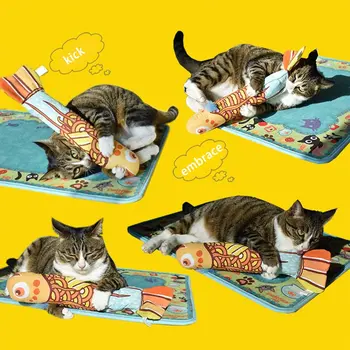 Mielas Mielas Dizainas Žuvies Formos Interaktyvus Crackle Išgalvotas Katžolių, Kačių Žaislas Mokymo Katė Mėtų Juokingi Žaislai Prekių Kačių Kibinimas