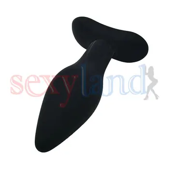 Didelio Dydžio, Juoda atsparumas Vandeniui Silicio Butt Plug Analinio Sekso Žaislai Moterims, Sekso Žaislai Suaugusiųjų Sekso Produktus