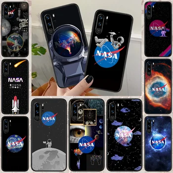 Kosmoso NASAS Telefoną Atveju Huawei P Mate Smart 10 20 30 40 Lite Z 2019 Pro black Funda Tendencija Svarbiausias Mados Vandeniui 3D Shell