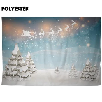 Allenjoy fotografijos foną, akvarelė Kalėdų medžio sniego motociklas santa claus sniego fone foto studija photocall photophone prop