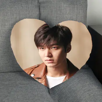 2020 Naujas Kpop Pagalvės užvalkalą Lee Min Ho Širdies Formos Satino Audinio Pagalvė Padengti Namų Miegamajame papuošti Vestuvių Pagalvių užvalkalai