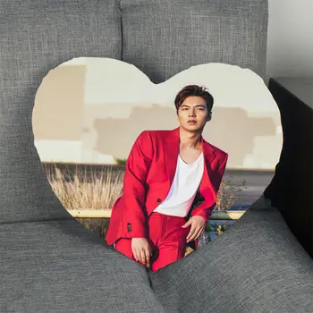 2020 Naujas Kpop Pagalvės užvalkalą Lee Min Ho Širdies Formos Satino Audinio Pagalvė Padengti Namų Miegamajame papuošti Vestuvių Pagalvių užvalkalai