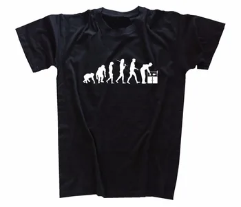 2019 Vasaros Stiliaus Vyrų Mados Aukštos Kokybės O-Kaklo Standard Edition Akvariumo Žuvų Evoliucijos T-Shirt Juokinga, Print T Shirts