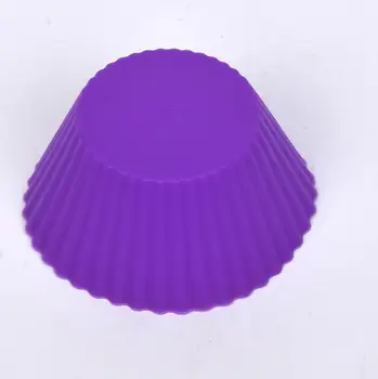 Candy Spalva Cupcake Liner Pelėsių Apvali Silikoninė Keksiukų Įrankis Bakeware Konditerijos Įrankiai LX1855