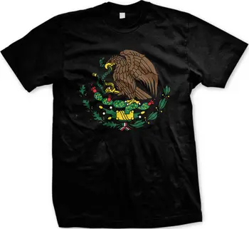 Meksika herbas Erelis Gyvatė Antspaudas Meksikos Šalies Vėliava, Pasididžiavimas, vyriški T-shirt