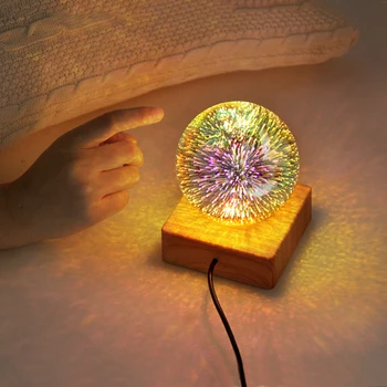 LED 3D fejerverkų apdailos šviesos diodų (led spalvinga atmosfera stalo lempa usb plug-in naktį šviesos Kalėdų dovana vaikams