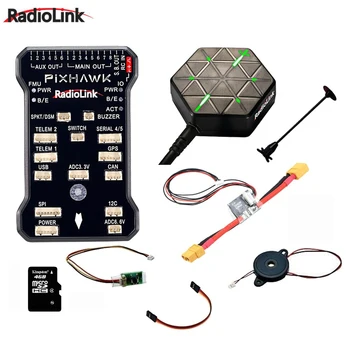 2019 Naujas Originalus Radiolink PIXHAWK Skrydžio duomenų Valdytojas M8N GPS AT9 / AT10 Nuotolinio Valdymo OSD 
