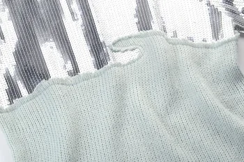 Naujas naujas korėjiečių spalvų blokavimo China siuvinėjimo Puloveris dugno megztinis laisvas asmenybės pusę aukšto kaklo džemperis tendencijos