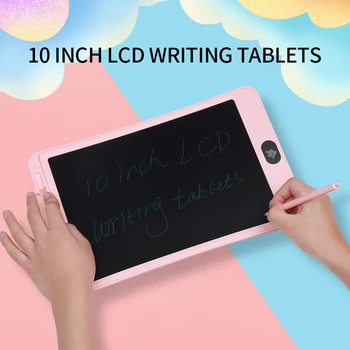 Ultra-Thin10 Colių LCD Tablečių Piešimo Elektronika Grafika Rašymo Lenta Menų Vaikas Skaitmeninis Bloknotas Dovana Black/Pink/Mėlyna