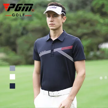 2020 PGM Naujas vasaros golfo drabužiai, vyriški trumparankoviai marškinėliai orui ir greitai džiūstantys vyriški sportiniai Marškinėliai, topai