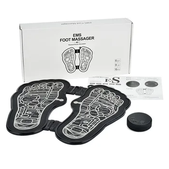 Elektros EMS Foot Massager Trinkelėmis Masažas Produktų, Sulankstomas Pėdų Masažo Kilimėlis Pėdų Raumenų Stimuliatorius Skausmo Sveikatos Priežiūros Priemonė