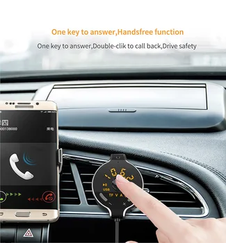 Elistooop FM Siųstuvas Bluetooth FM Moduliatorius 2 Uostą Greitai Įkrauti 3.0 Įkroviklis, laisvų Rankų Automobilinis MP3 Grotuvas UŽ XIAOMI