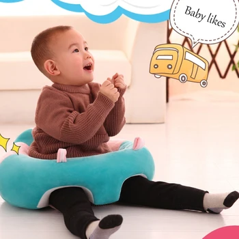 Baby Vaikų Paramos Sėdynės Minkštas Pliušinis Pagalvėlės Sėdėti Mokantis Sėdėti, Žaislas Sofa-lova, Kėdės F3ME