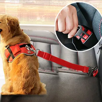 Pet Šuo, Katė Automobilio saugos Diržas Reguliuojamas Diržas saugos diržą, Vesti už Pavadėlio Smulkaus ir Vidutinio Šunys Kelionės Automobilio Sėdynės Diržo Naminių Reikmenys #