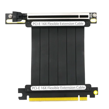 PCI Express 16X ilgiklis su LED ir Magnetas Pėdos Padas Tinka vertikaliam montavimui, Vaizdo Kortelė