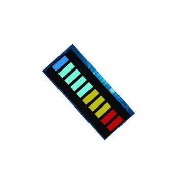2VNT LED Ekranas Modulis 10 Segmento Bargraph Šviesos Ekrano Modulis Bar Graph Itin Ryškiai Raudona Geltona Žalia Mėlyna Spalvų, Įvairių spalvų