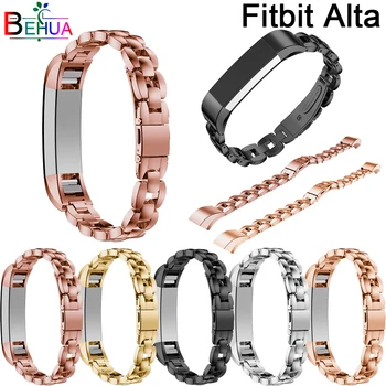 Aukštos Kokybės atsitiktinis dirželio Pakeitimo Fitbit Alta Apyrankė Juostos Plieno watchbands Už Fitbit Alta HR Smart Žiūrėti dirželis grupė