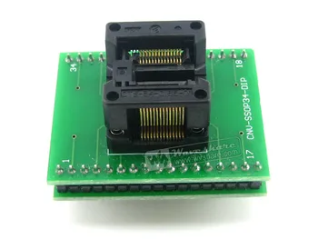 SSOP28 Į DIP28 (B) TSSOP28 Enplas IC Bandymų Lizdas Programavimo Adapteris 0,65 mm Žingsnio