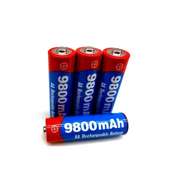2020 Naują Žymą AA baterijos 9800 mah įkraunamos baterijos AA 1,5 V Įkrovimo Naujas Alcalinas drummey