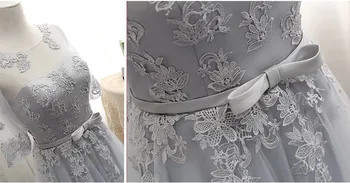 MNZ-M808#, Trys stiliai, ilgai vidutinio trumpas pilka pusė rankovės 2019 m. pavasarį nėrinių Bridesmaid, Suknelės, vestuvių prom šalis suknelė Mergina