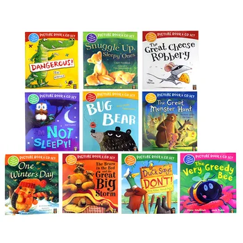 10 knygų Paveikslėlių Knygą mažai tigras, Šiltas namas serija anglų paveikslėlį miegą pasakų vaikai tėvų vaikų skaitymo knygelė 3-6 metų