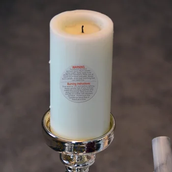 Žvakė Jar Bako Lipdukai Žvakė Saugos Ženklų Žvakė Įspėjamieji Lipdukai (Baltas)
