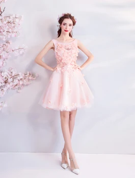 2018new akcijų plius dydis moteris nėščia bridesmaid dresses vestuvės linijos, gėlių backless seksualus romantiška pigūs rožinė suknelė