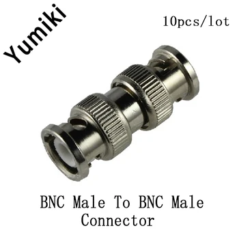 10vnt/daug CCTV BNC Dvigubas Vyrų Adapteris,BNC Vyrų BNC Male Jungtis, skirta VAIZDO