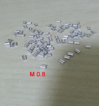 M0.8 Vieną skylę Ovalo formos Aliuminio įvorė tvirtinimo Apkaba, lynų ryšys, 300 vnt./daug