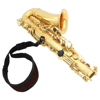 Naujas Saksofonas Kaklo Dirželis Alto Tenoras Diržas Reguliuojamas Muzikos Instrumentų Priedai