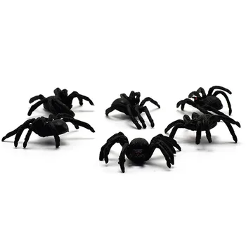 5vnt Siaubo 4.5 cm Juodas Voras Haunted House voratinklyje Baras Šalis Dekoro Modeliavimas Magija Sudėtinga Žaislas Helovinas Apdailos