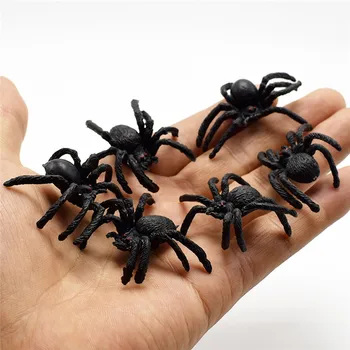 5vnt Siaubo 4.5 cm Juodas Voras Haunted House voratinklyje Baras Šalis Dekoro Modeliavimas Magija Sudėtinga Žaislas Helovinas Apdailos