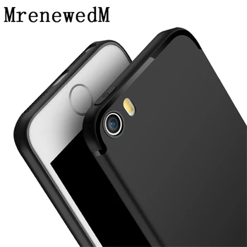 MrenewedM vientisos Spalvos Plonas Silicoen Atveju iPhone, 11 Pro XS Max 6 7 8 Plius XR Patogus Matinis Minkštas Viršelis apie 5 5S SE 2020 m.