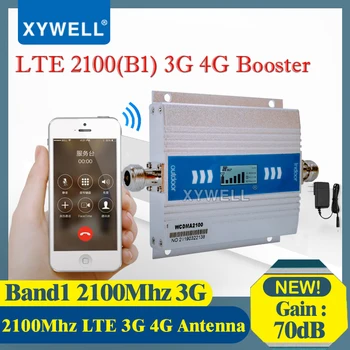 Naujas!! Stiprintuvo 3G 2100Mhz mobiliųjų Telefonų Cellullar Stiprintuvas LTE(Band1)2100MHz 4G Korinio ryšio, Kartotuvų GSM, 3g 4g Mobiliojo ryšio Signalo Stiprintuvas