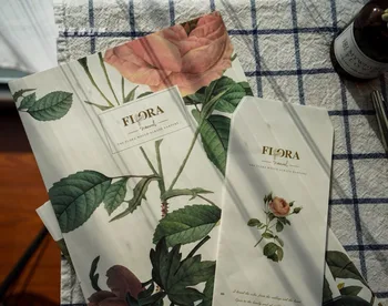 9pcs/Set 3 vokų+6 nurodo kitaip popieriaus Flora Gėlių serijos Paketas Dovana, mokyklinės prekės, Raštinės Reikmenys