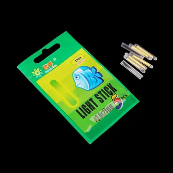 5Packs 25pcs Žalios Šviesos Naktį Spręsti Liuminescencinės Lightstick Glow Stick Žvejybos Plaukti Šviesos Lazdelės Žvejybos Reikmenys 2Size