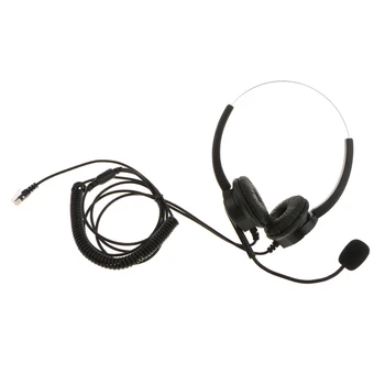 VD530D Hands-free Corded Klientų Aptarnavimo Skambučių Centras Ausinių Triukšmo Panaikinimo su Mikrofonu