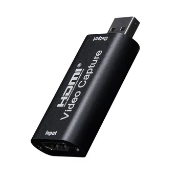 USB HDMI Video Capture Card Grabber Įrašyti Langelį PS4 Žaidimas DVD vaizdo Kamera, HD vaizdo Kameros Įrašymo tiesioginės Transliacijos, Vaizdo Garso įrašymo