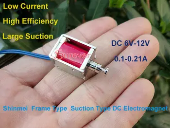 13*15*20mm Micro mini Blokas, Solenoidas, Elektromagnetas ,1520E DC6V-12V Rėmo Tipo Siurbimo Tipas Elektromagnetas