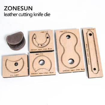 ZONESUN RCP Pasagos formos krepšys, piniginė odos pjaustymas mirti Japonijos plieno Ašmenys monetos rankinėje leathe cutter pelėsių 
