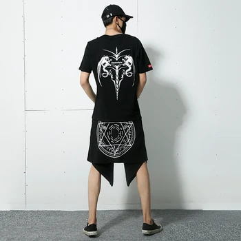 2019 naujas vasaros black vyrų streetwear kelnes hip-hop laisvas kelnes mados atspausdintas trumpas sweatpants LBZ99