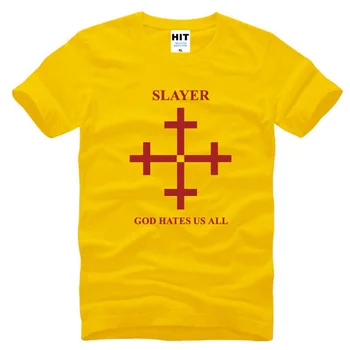 Naujas Vasaros, Dievas Nekenčia Mūsų Visų T Marškinėliai Vyrams Mados O-Kaklo trumpomis Rankovėmis Roko Slayer Vyrų T-shirt Aukščiausios Kokybės Medvilnės marškinėliai Prekės