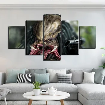 Alien vs Predator Nuotraukos Sienos Meno Tapybos ant Drobės Namų Dekoro Giclee Kūrinys Populiarus Drobė Nuotraukas Kambarį