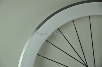Geriausias pardavėjas anglies lieti ratlankiai 80mm lydinio paviršiaus stabdžių diskai su Novatec stebulės 700c dviratį aširačio