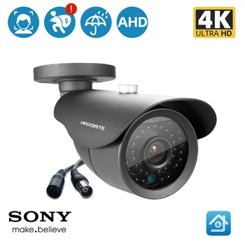 HKIXDISTE Saugumo CCTV 8MP HAINAUT Kamera Lauko Vandeniui Kulka Kamerų Day&Night Priežiūros HD 3,6 mm Objektyvas IR SUPJAUSTYTI SONY, ONVIF