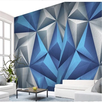 šiuolaikinių tapetų kambarį 3d tapetai Asmeninį kietas geometrinis tapetai, fone sienos