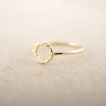Naujas Atvykimo! Madinga Aukso spalva Susukti Žiedu korėjos Stiliaus Mados Moterų žiedai Apvalios žiedo didmeninė 30pcs daug