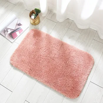 Šiuolaikinės pliušinis minkštas kilimas vonios kambarys, neslidžia absorbentas kilimas vaikų miegamasis kilimėlis gyvenamasis kambarys su virtuvės įėjimo durų kilimėlis