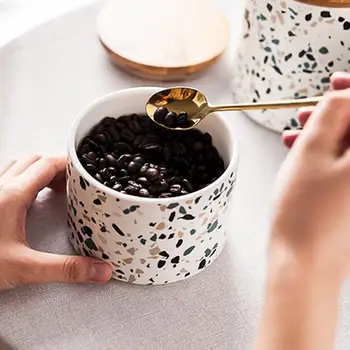 Kūrybos Šiaurės stiliaus keramikos uždaromos maisto jar saugojimo organizacija virtuvės prieskonių arbatos, kavos pupelių saldainiai jar namų puošybai