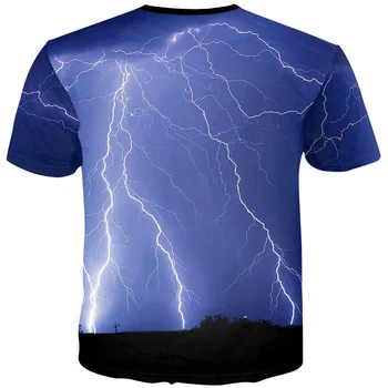 Cloudstyle Vulkanas Spausdinti Vyrų 3D marškinėliai trumpomis Rankovėmis, O-kaklo Marškinėliai, Hip-Hop Streetwear Naujo Dizaino Atsitiktinis marškinėliai Topai